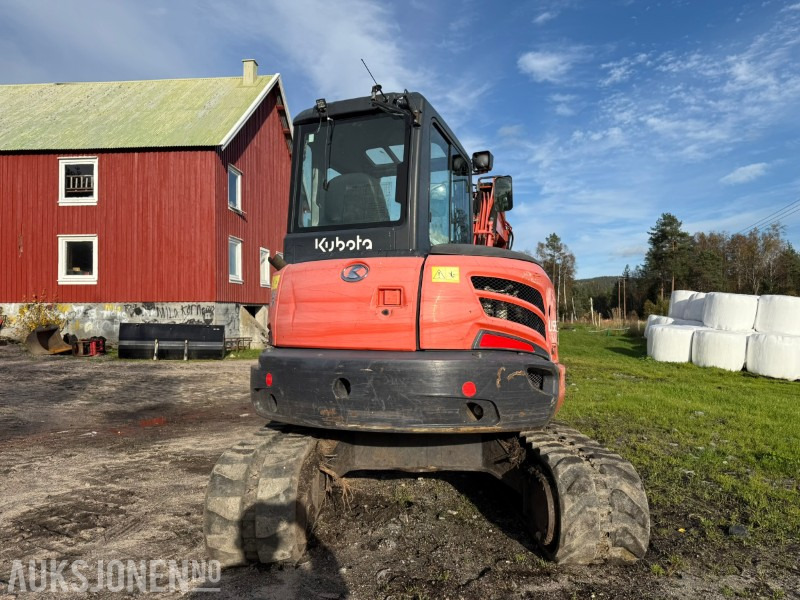 2012 Kubota U55-4 5,5 tonns gravemaskin med Steelwrist rototilt og 2 skuffer - حفارة: صور 5 2012 Kubota U55-4 5,5 tonns gravemaskin med Steelwrist rototilt og 2 skuffer - حفارة: صور 5