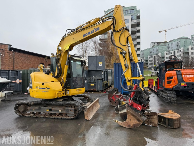 2014 Komatsu PC78US-8 gravemaskin med MYE utstyr, lavt timetall, tiltrotator, Ripper, 5x skuffer, pigghammer, klype - حفارة: صور 5 2014 Komatsu PC78US-8 gravemaskin med MYE utstyr, lavt timetall, tiltrotator, Ripper, 5x skuffer, pigghammer, klype - حفارة: صور 5
