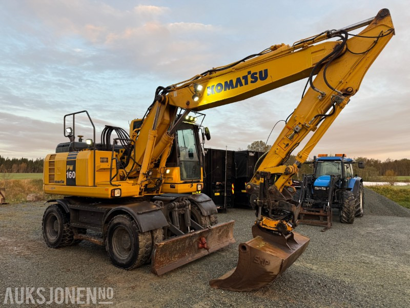 2015 Komatsu PW 160-8 Velutstyrt hjulgraver med Engcon rototilt, Leica GPS og sentralsmøring - حفارة: صور 2 2015 Komatsu PW 160-8 Velutstyrt hjulgraver med Engcon rototilt, Leica GPS og sentralsmøring - حفارة: صور 2