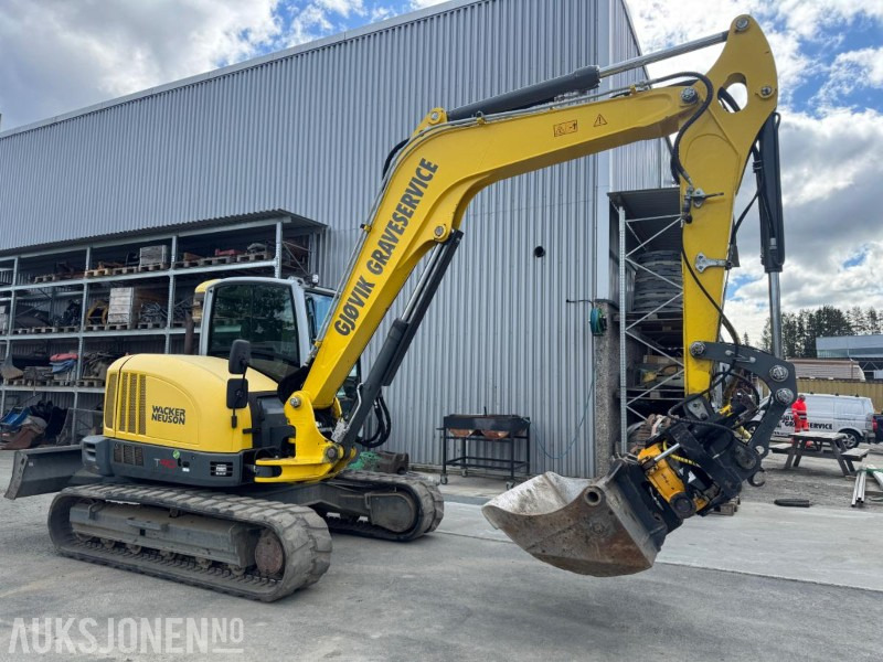 2016 Wacker Neuson ET 90 GRAVEMASKIN MED ROTOTILT, SENTRALSMØRING OG 3 SKUFFER - حفارة: صور 5 2016 Wacker Neuson ET 90 GRAVEMASKIN MED ROTOTILT, SENTRALSMØRING OG 3 SKUFFER - حفارة: صور 5