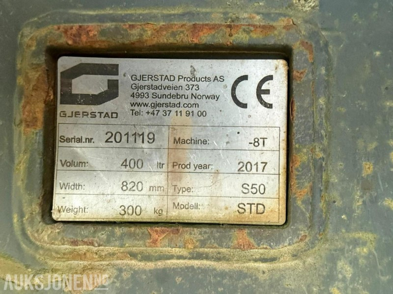 2017 Andre Graveskuffe Gjerstad STD S50 - ملحقات - آلات البناء: صور 2 2017 Andre Graveskuffe Gjerstad STD S50 - ملحقات - آلات البناء: صور 2