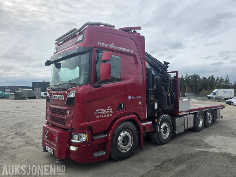2019 Scania R580 8X2 Euro 6 kranbil Topp utstyrt  servicehistorikk  HIAB-kran 858, 80 Tm  Nylig EU - شاحنة كرين: صور 2 2019 Scania R580 8X2 Euro 6 kranbil Topp utstyrt  servicehistorikk  HIAB-kran 858, 80 Tm  Nylig EU - شاحنة كرين: صور 2
