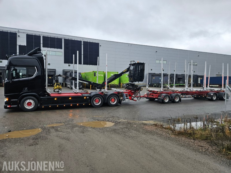2020 Scania R730 B6x4NB med henger - شاحنة قطع الأشجار, شاحنة كرين: صور 2 2020 Scania R730 B6x4NB med henger - شاحنة قطع الأشجار, شاحنة كرين: صور 2