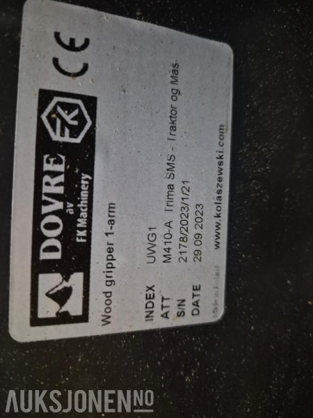 2023 Dovre Tømmerklype - MVA FRI - الآلات والماكينات الزراعية: صور 2 2023 Dovre Tømmerklype - MVA FRI - الآلات والماكينات الزراعية: صور 2