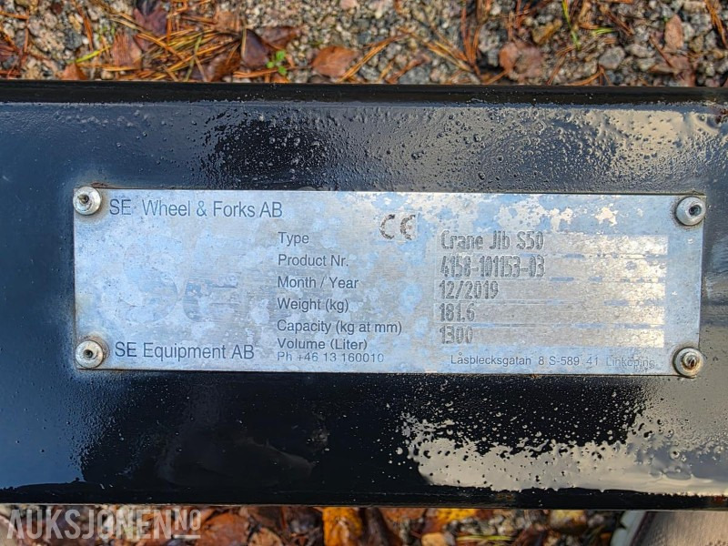 SE Equipment AB Crane jib S50 / KRANJIBB / LØFTEBOM - معدات البناء: صور 3 SE Equipment AB Crane jib S50 / KRANJIBB / LØFTEBOM - معدات البناء: صور 3