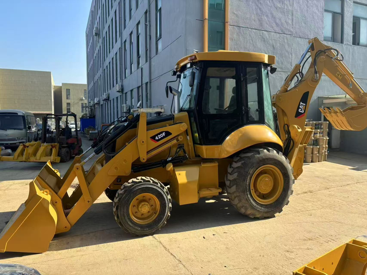 جديد حفار متعدد الاستخدام Caterpillar 420 Backhoe Loader CAT 420 420F 420F2 with telescopic boom JCB 3CX 4CX: صور 6