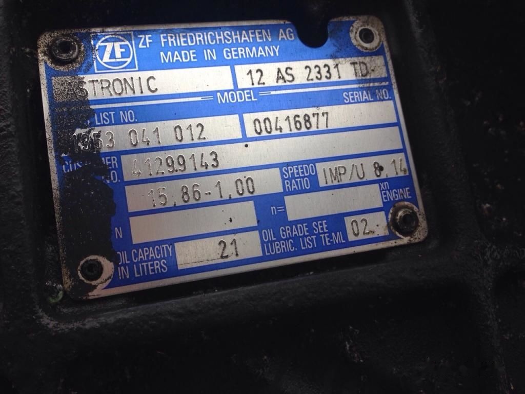 DAF XF105 12AS2331TD DAF XF 105 - علبة التروس - شاحنة: صور 2 DAF XF105 12AS2331TD DAF XF 105 - علبة التروس - شاحنة: صور 2