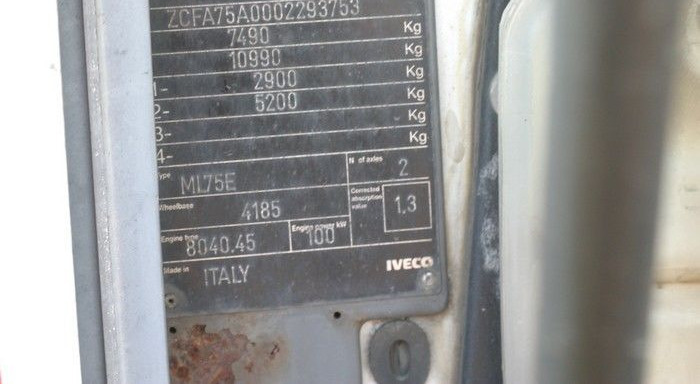 IVECO 8040.45 IVECO EuroCargo 75E14 3.9 TD - المحرك - شاحنة: صور 2 IVECO 8040.45 IVECO EuroCargo 75E14 3.9 TD - المحرك - شاحنة: صور 2