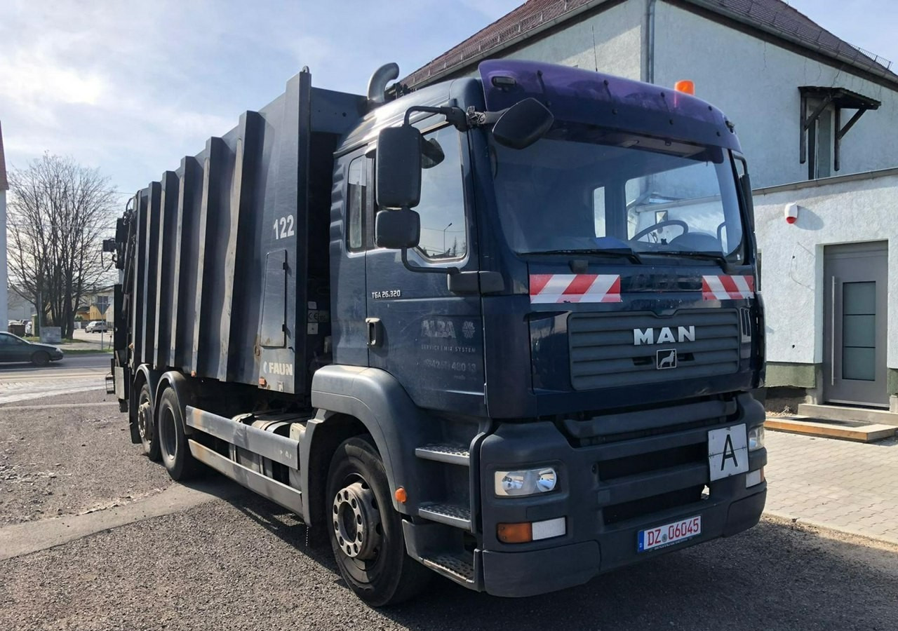 MAN TGA 26.320 Śmieciarka TGA 26.320 Śmieciarka Powerpress 525 FAUN 2008 - شاحنة القمامة: صور 1 MAN TGA 26.320 Śmieciarka TGA 26.320 Śmieciarka Powerpress 525 FAUN 2008 - شاحنة القمامة: صور 1