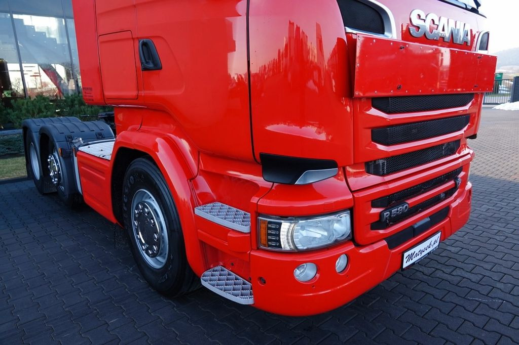 شاحنة جرار Scania R 580 / V8 / 6x2 / PUSHER / OŚ PODNOSZONA / OŚ: صور 6