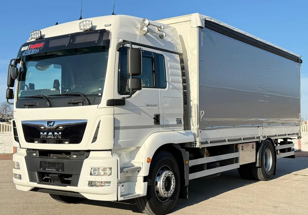 MAN TGM 15.290/E6/FIRANKA/BURTO-FIRANKA/SZKOŁA JAZDY/MAŁY ROZSTAW OSI/16PALET/WINDA/NISKI PRZEBIEG/2019/SERWISOWANY/JAK NOWY - شاحنة ستارة: صور 2 MAN TGM 15.290/E6/FIRANKA/BURTO-FIRANKA/SZKOŁA JAZDY/MAŁY ROZSTAW OSI/16PALET/WINDA/NISKI PRZEBIEG/2019/SERWISOWANY/JAK NOWY - شاحنة ستارة: صور 2