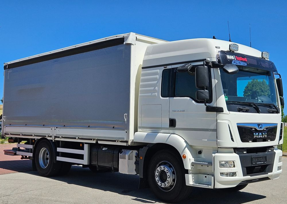 MAN TGM 15.290/E6/FIRANKA/BURTO-FIRANKA/SZKOŁA JAZDY/MAŁY ROZSTAW OSI/16PALET/WINDA/NISKI PRZEBIEG/2019/SERWISOWANY/JAK NOWY - شاحنة ستارة: صور 2 MAN TGM 15.290/E6/FIRANKA/BURTO-FIRANKA/SZKOŁA JAZDY/MAŁY ROZSTAW OSI/16PALET/WINDA/NISKI PRZEBIEG/2019/SERWISOWANY/JAK NOWY - شاحنة ستارة: صور 2