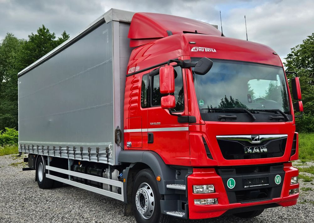 MAN TGM 18.290/15.290/E6/21PALET/9400 ŁADOWNOŚĆ/SERWISOWANY/NISKI PRZEBIEG/WINDA/FIRANKA/SPROWADZONY/2019/NISKI PRZEBIEG/PIERWSZY WŁAŚCICIEL/ - شاحنة ستارة: صور 1 MAN TGM 18.290/15.290/E6/21PALET/9400 ŁADOWNOŚĆ/SERWISOWANY/NISKI PRZEBIEG/WINDA/FIRANKA/SPROWADZONY/2019/NISKI PRZEBIEG/PIERWSZY WŁAŚCICIEL/ - شاحنة ستارة: صور 1