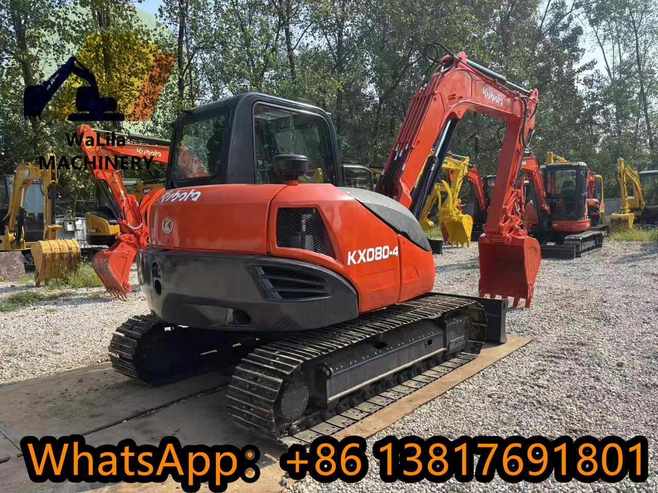 KUBOTA KX080-4 - حفارة مصغرة: صور 5 KUBOTA KX080-4 - حفارة مصغرة: صور 5