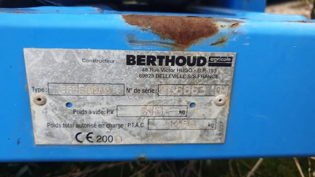 Berthoud Winair 1500 - آلة الرش المقطورة: صور 4 Berthoud Winair 1500 - آلة الرش المقطورة: صور 4