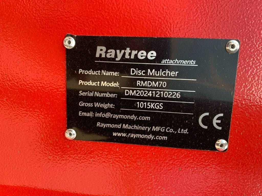 Raytree RMDM70 Mulcher - ماكينات قطع الحشائش الغابات: صور 4 Raytree RMDM70 Mulcher - ماكينات قطع الحشائش الغابات: صور 4