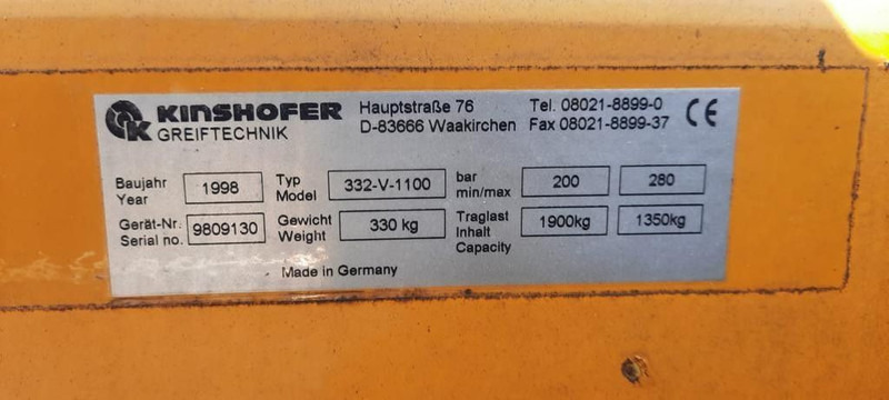 JCB Steinzange Kinshofer - المشبك: صور 5 JCB Steinzange Kinshofer - المشبك: صور 5