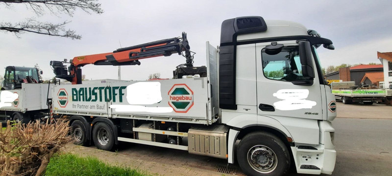 Mercedes-Benz 2545 Actros Pritsche Kran Palfinger PK21001 - شاحنات مسطحة, شاحنة كرين: صور 3 Mercedes-Benz 2545 Actros Pritsche Kran Palfinger PK21001 - شاحنات مسطحة, شاحنة كرين: صور 3