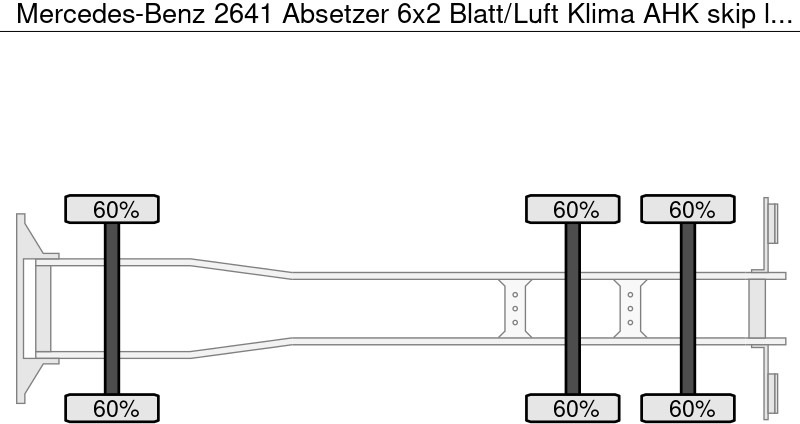 Mercedes-Benz 2641 Absetzer 6x2 Blatt/Luft Klima AHK - شاحنات قابلة للفك شاحنة: صور 5 Mercedes-Benz 2641 Absetzer 6x2 Blatt/Luft Klima AHK - شاحنات قابلة للفك شاحنة: صور 5