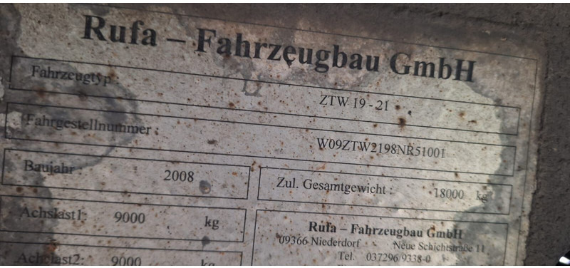 RUFA ZTW19-21 - مقطورة ستارة: صور 4 RUFA ZTW19-21 - مقطورة ستارة: صور 4