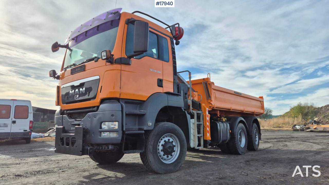 Tipper/sand spreader with HDS - MAN TGS 28.360 6x4 (2008) - قلابات, شاحنة كرين: صور 3 Tipper/sand spreader with HDS - MAN TGS 28.360 6x4 (2008) - قلابات, شاحنة كرين: صور 3