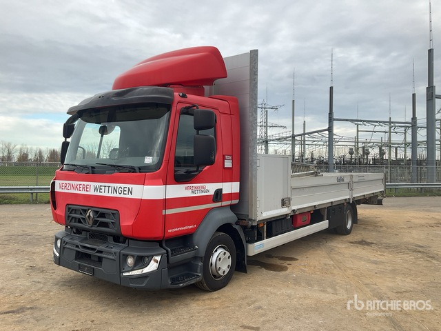 Renault Midlum 240 D12 Flatbed Truck with Crane - شاحنات مسطحة, شاحنة كرين: صور 1 Renault Midlum 240 D12 Flatbed Truck with Crane - شاحنات مسطحة, شاحنة كرين: صور 1