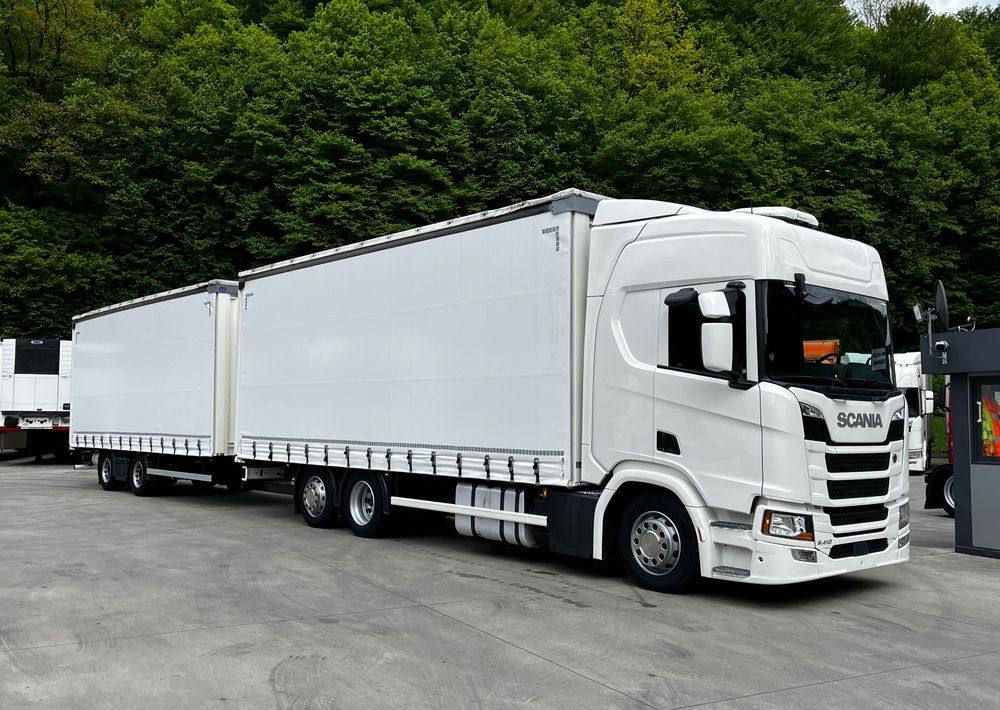Scania R410 // 2018 // Retarder // Tandem 7.7+7.7 // Przyczepa Krone // Oś podnosozna // - شاحنة ستارة: صور 1 Scania R410 // 2018 // Retarder // Tandem 7.7+7.7 // Przyczepa Krone // Oś podnosozna // - شاحنة ستارة: صور 1