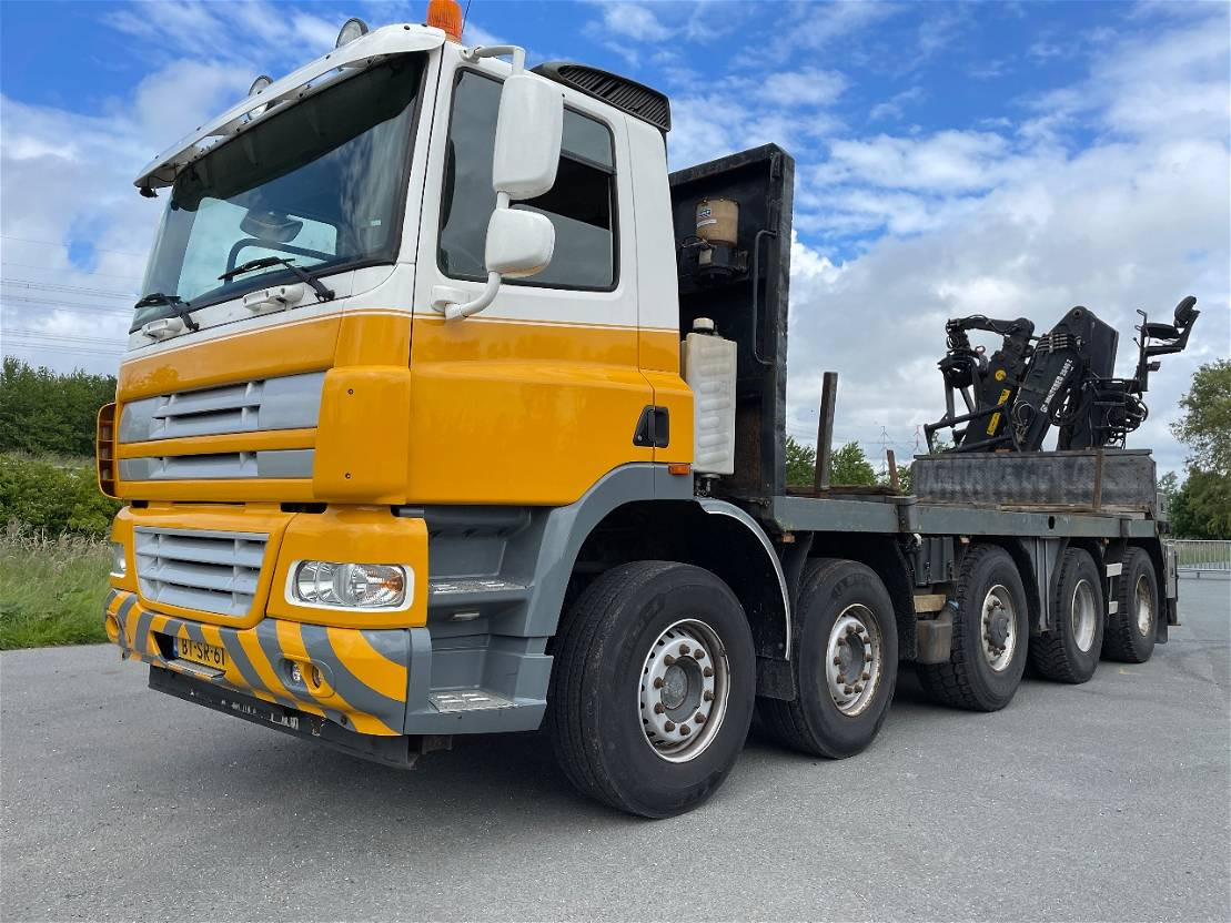 Ginaf X 5250 TS Rijplatenwagen rijden vanaf de kraan rijplaten - شاحنات مسطحة: صور 1 Ginaf X 5250 TS Rijplatenwagen rijden vanaf de kraan rijplaten - شاحنات مسطحة: صور 1