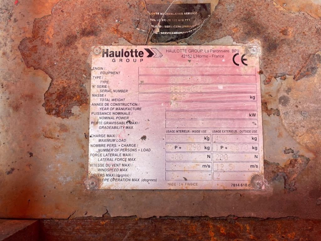 Haulotte Compact 10 - رافعات مقصية: صور 5 Haulotte Compact 10 - رافعات مقصية: صور 5