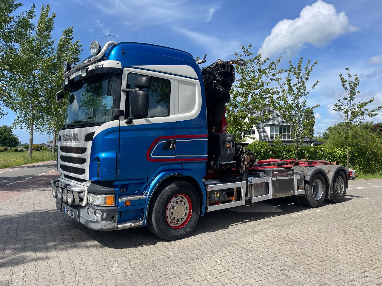 Scania R480 with hiab hookloader and hiab 262 EP5 with remote crane 2019 - شاحنات الحاويات / جسم علوي قابل للتغيير شاحنة, شاحنة كرين: صور 1 Scania R480 with hiab hookloader and hiab 262 EP5 with remote crane 2019 - شاحنات الحاويات / جسم علوي قابل للتغيير شاحنة, شاحنة كرين: صور 1