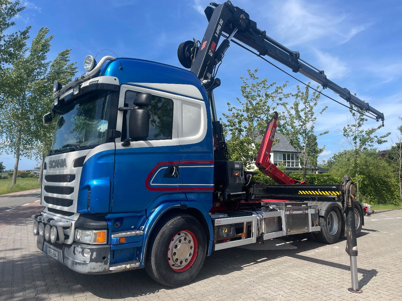 Scania R480 with hiab hookloader and hiab 262 EP5 with remote crane 2019 - شاحنات الحاويات / جسم علوي قابل للتغيير شاحنة, شاحنة كرين: صور 5 Scania R480 with hiab hookloader and hiab 262 EP5 with remote crane 2019 - شاحنات الحاويات / جسم علوي قابل للتغيير شاحنة, شاحنة كرين: صور 5