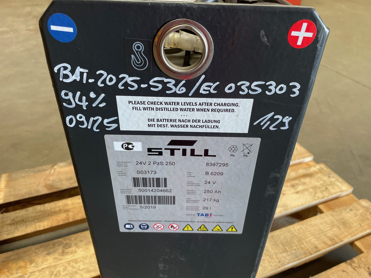 24 Volt I 2PzS 250 - البطارية - معدات المناولة: صور 5 24 Volt I 2PzS 250 - البطارية - معدات المناولة: صور 5