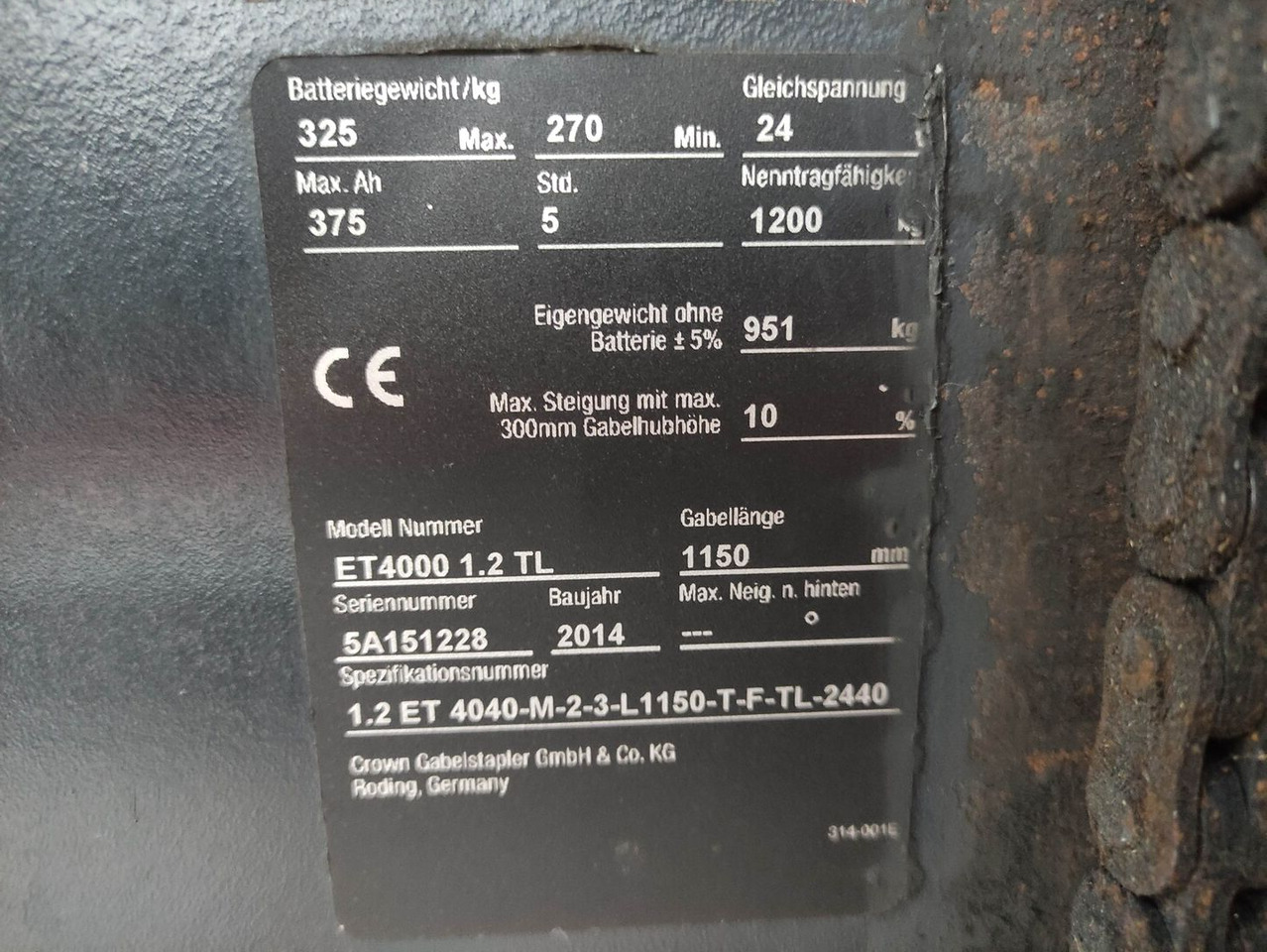 Crown ET4000 1.2TL (Doppelstock) - معدات تكديس: صور 5 Crown ET4000 1.2TL (Doppelstock) - معدات تكديس: صور 5