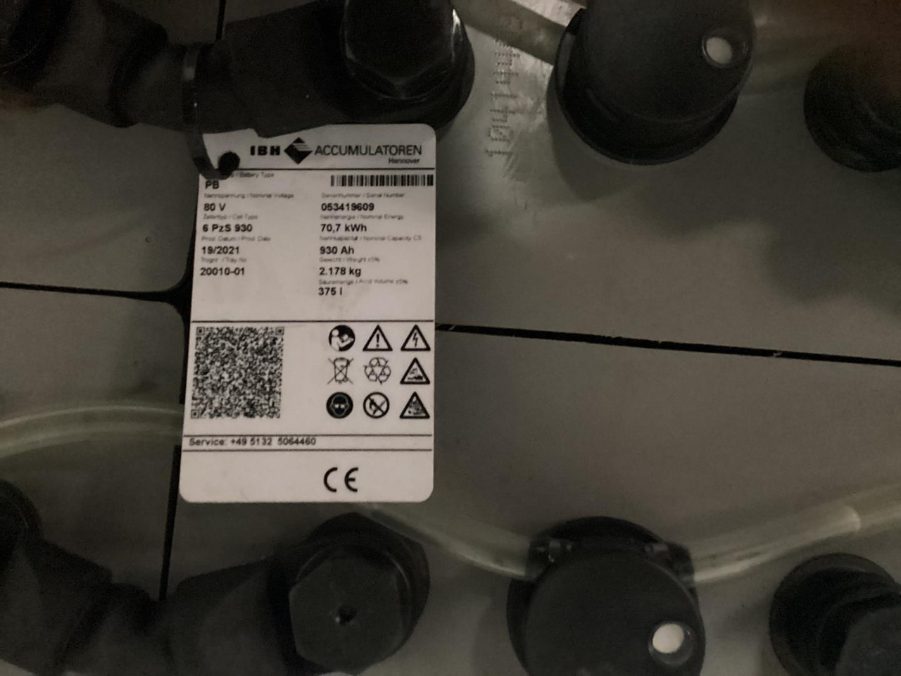 IBH 80V 6 PZS 930 - البطارية - معدات المناولة: صور 2 IBH 80V 6 PZS 930 - البطارية - معدات المناولة: صور 2