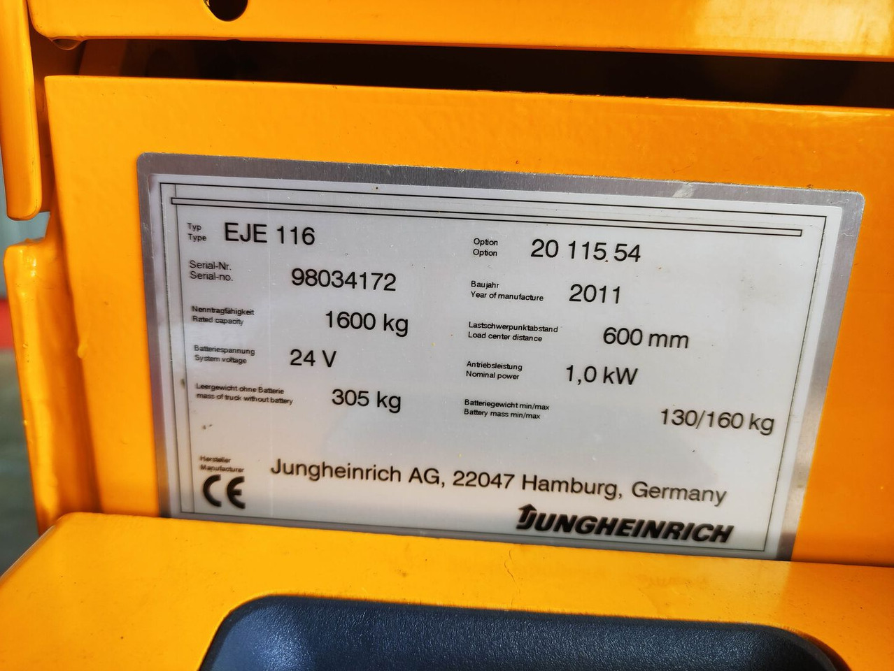 Jungheinrich EJE 116 - معدات الرفع منخفض المستوى: صور 5 Jungheinrich EJE 116 - معدات الرفع منخفض المستوى: صور 5
