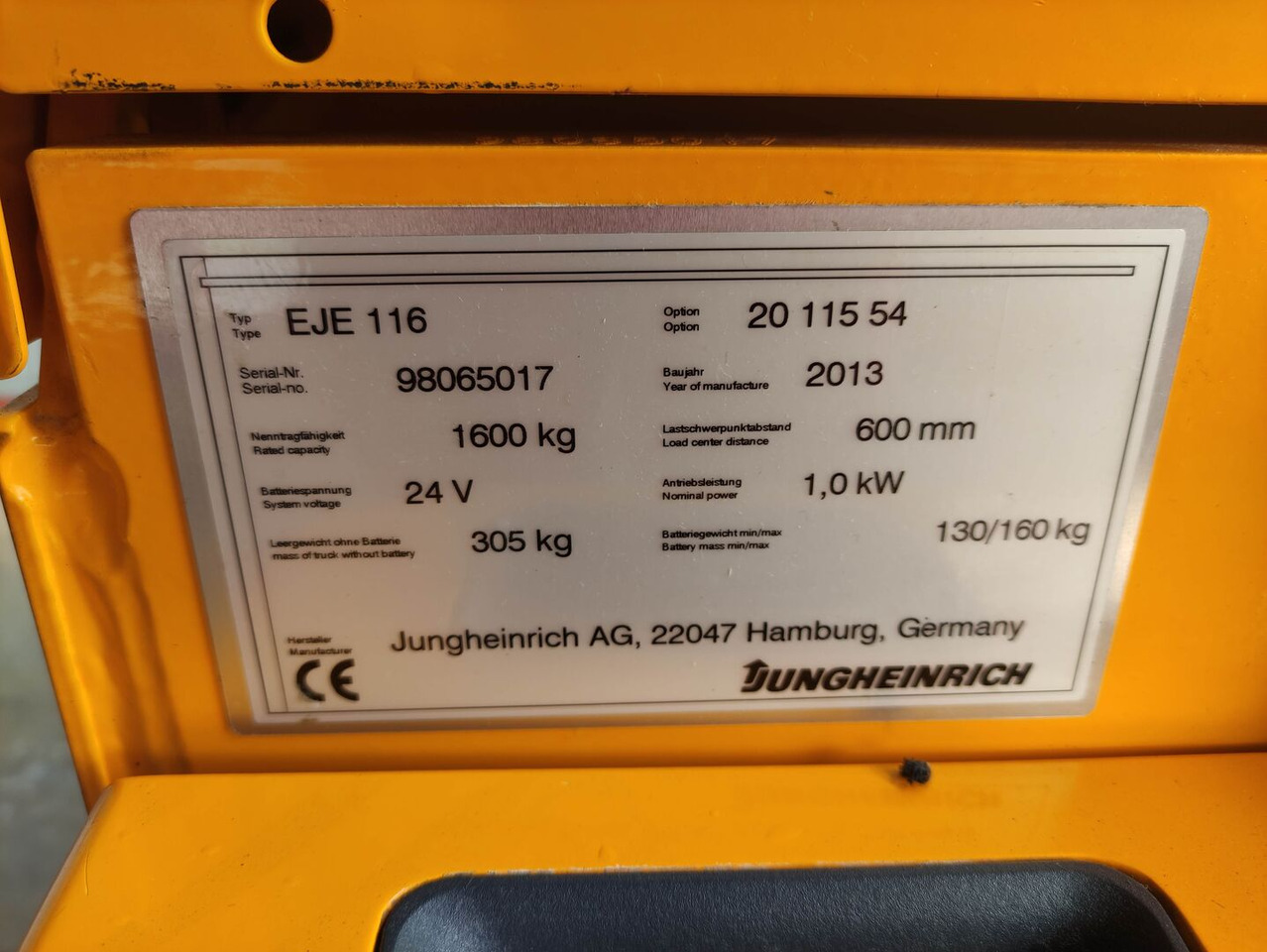 Jungheinrich EJE 116 - معدات الرفع منخفض المستوى: صور 5 Jungheinrich EJE 116 - معدات الرفع منخفض المستوى: صور 5