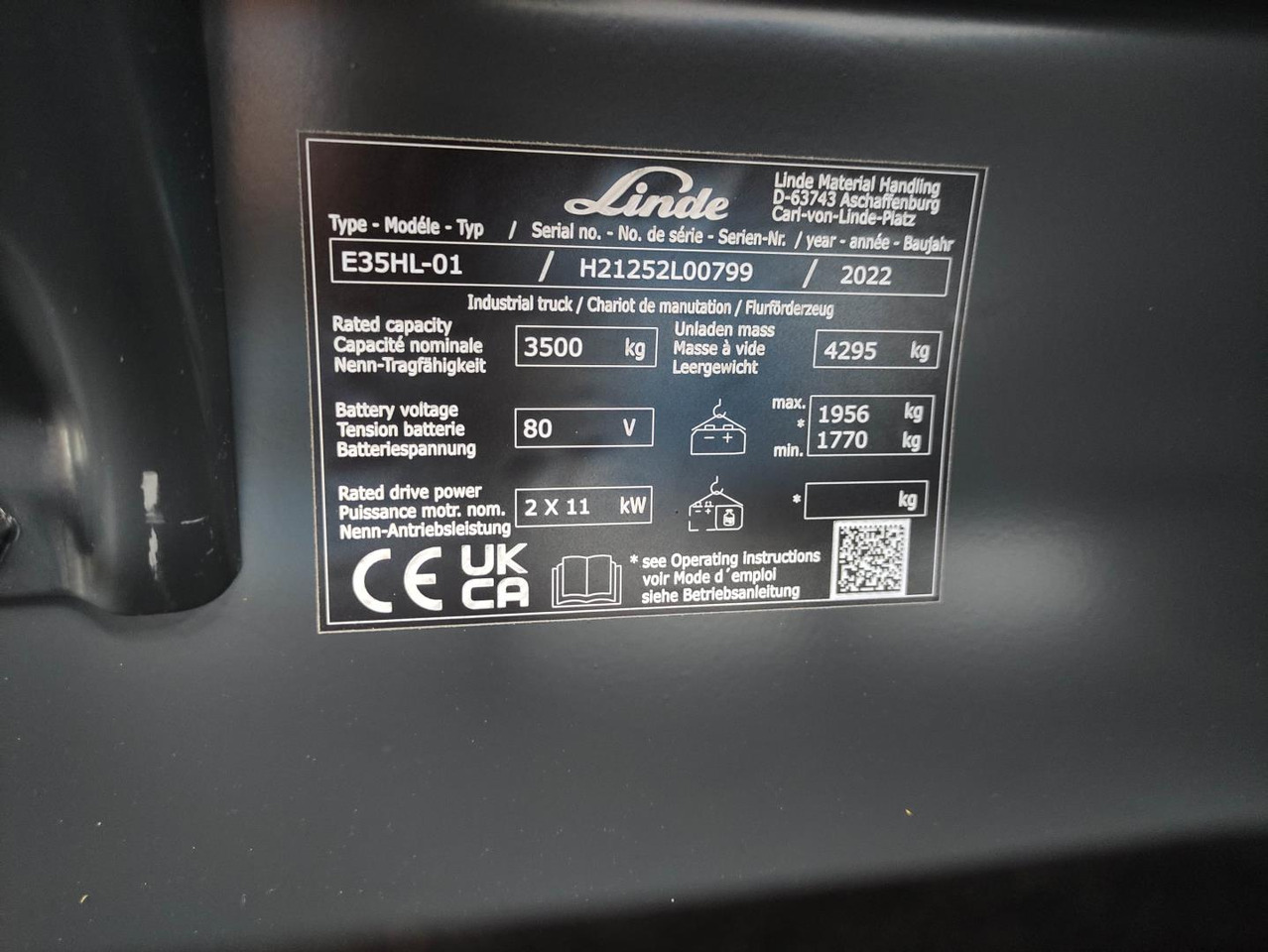 Linde E35HL-01-1252 *Batterie NEU* - رافعة شوكية كهربائية: صور 5 Linde E35HL-01-1252 *Batterie NEU* - رافعة شوكية كهربائية: صور 5