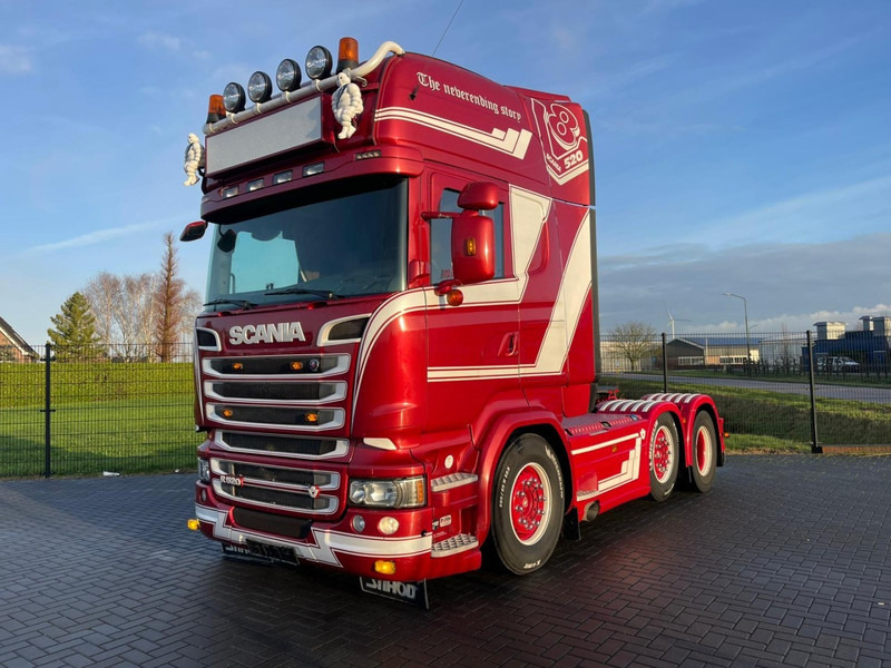 شاحنة جرار Scania R520 6X2/4, VOLLUCHT, SHOWTRUCK, LEER, RETARDER.: صور 6