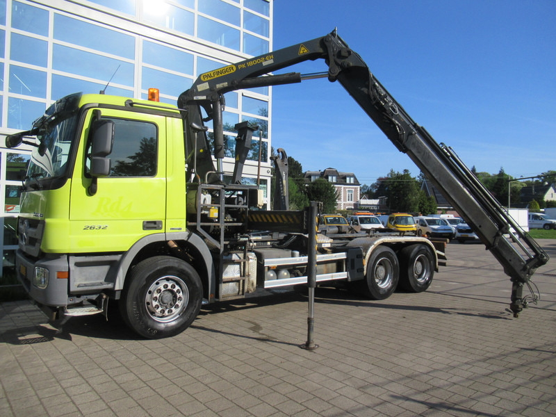 Mercedes-Benz Actros 2632 6X4 Steel + Palfinger PK18002-EH + 20T Haak Hook Haken - شاحنات الحاويات / جسم علوي قابل للتغيير شاحنة, شاحنة كرين: صور 2 Mercedes-Benz Actros 2632 6X4 Steel + Palfinger PK18002-EH + 20T Haak Hook Haken - شاحنات الحاويات / جسم علوي قابل للتغيير شاحنة, شاحنة كرين: صور 2