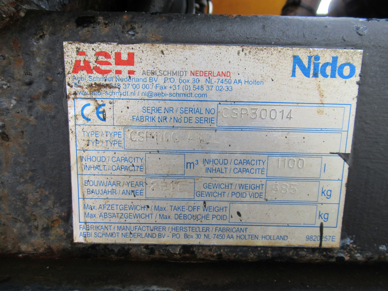 NIDO E.S.V.E CSP1100 AWCL AWK 1800 Natzoutstrooier Aanhanger - مقطورة صهريج: صور 5 NIDO E.S.V.E CSP1100 AWCL AWK 1800 Natzoutstrooier Aanhanger - مقطورة صهريج: صور 5