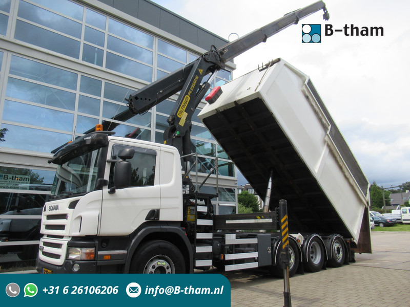 Scania P360 B 8X2*6 Kipper + Palfinger 22T/M - قلابات, شاحنة كرين: صور 1 Scania P360 B 8X2*6 Kipper + Palfinger 22T/M - قلابات, شاحنة كرين: صور 1
