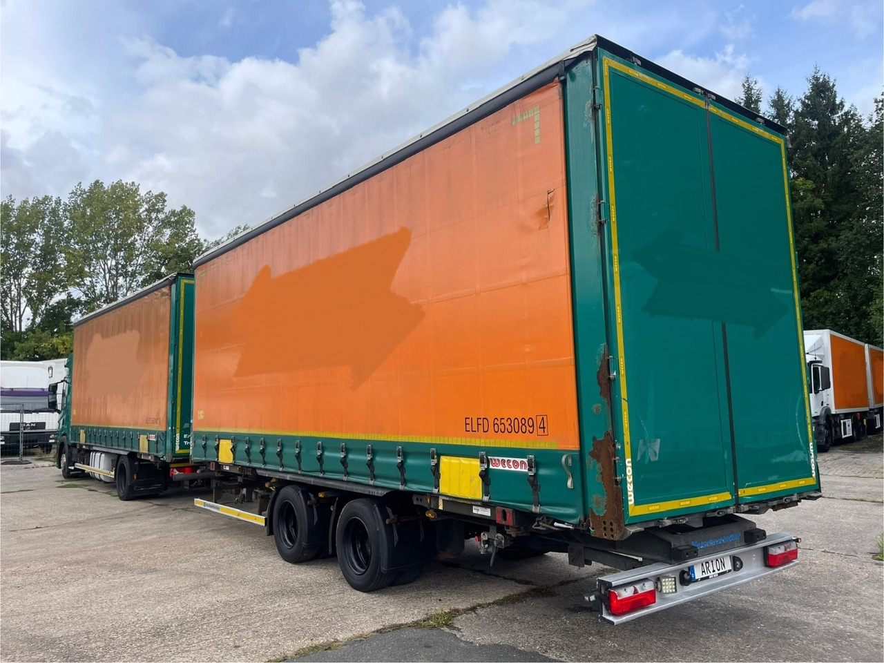 Scania G450 Pritsche+Plane/ANHÄNGER/KOTSCHENREUTHER - شاحنة ستارة: صور 3 Scania G450 Pritsche+Plane/ANHÄNGER/KOTSCHENREUTHER - شاحنة ستارة: صور 3