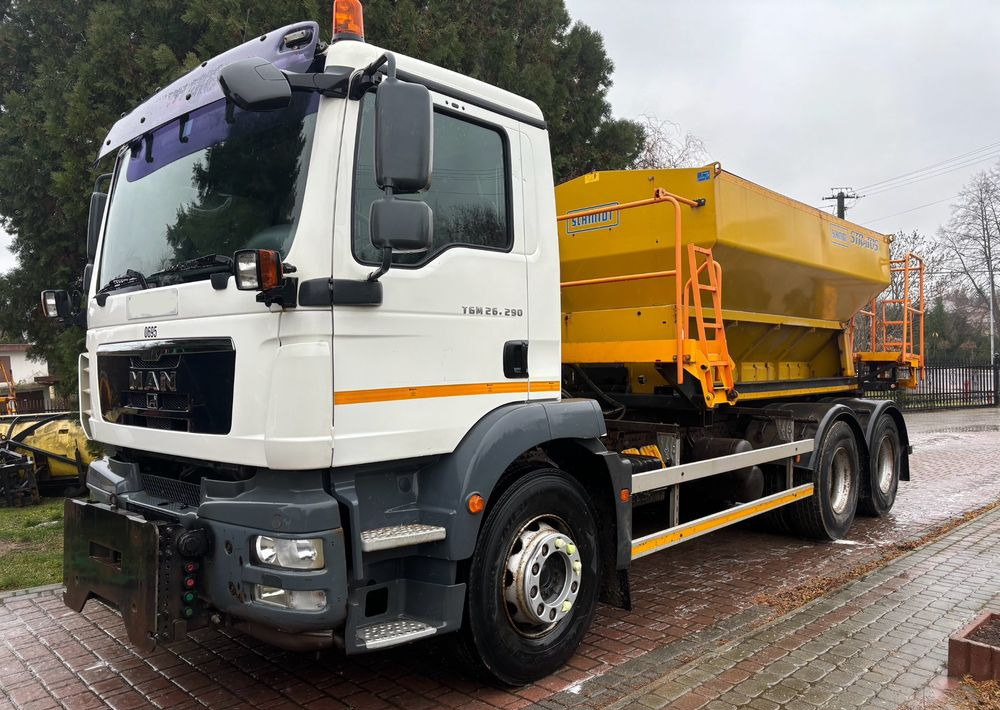 MAN TGM 26.290 6X4 SCHMIDT STARTOS II PIASKARKA PŁUG - سيارة بلدية, شاحنة: صور 2 MAN TGM 26.290 6X4 SCHMIDT STARTOS II PIASKARKA PŁUG - سيارة بلدية, شاحنة: صور 2