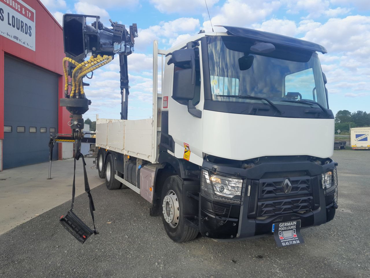 Renault C380 6x2 DTI11 6x2 Standard platform Truck - شاحنات مسطحة, شاحنة كرين: صور 2 Renault C380 6x2 DTI11 6x2 Standard platform Truck - شاحنات مسطحة, شاحنة كرين: صور 2
