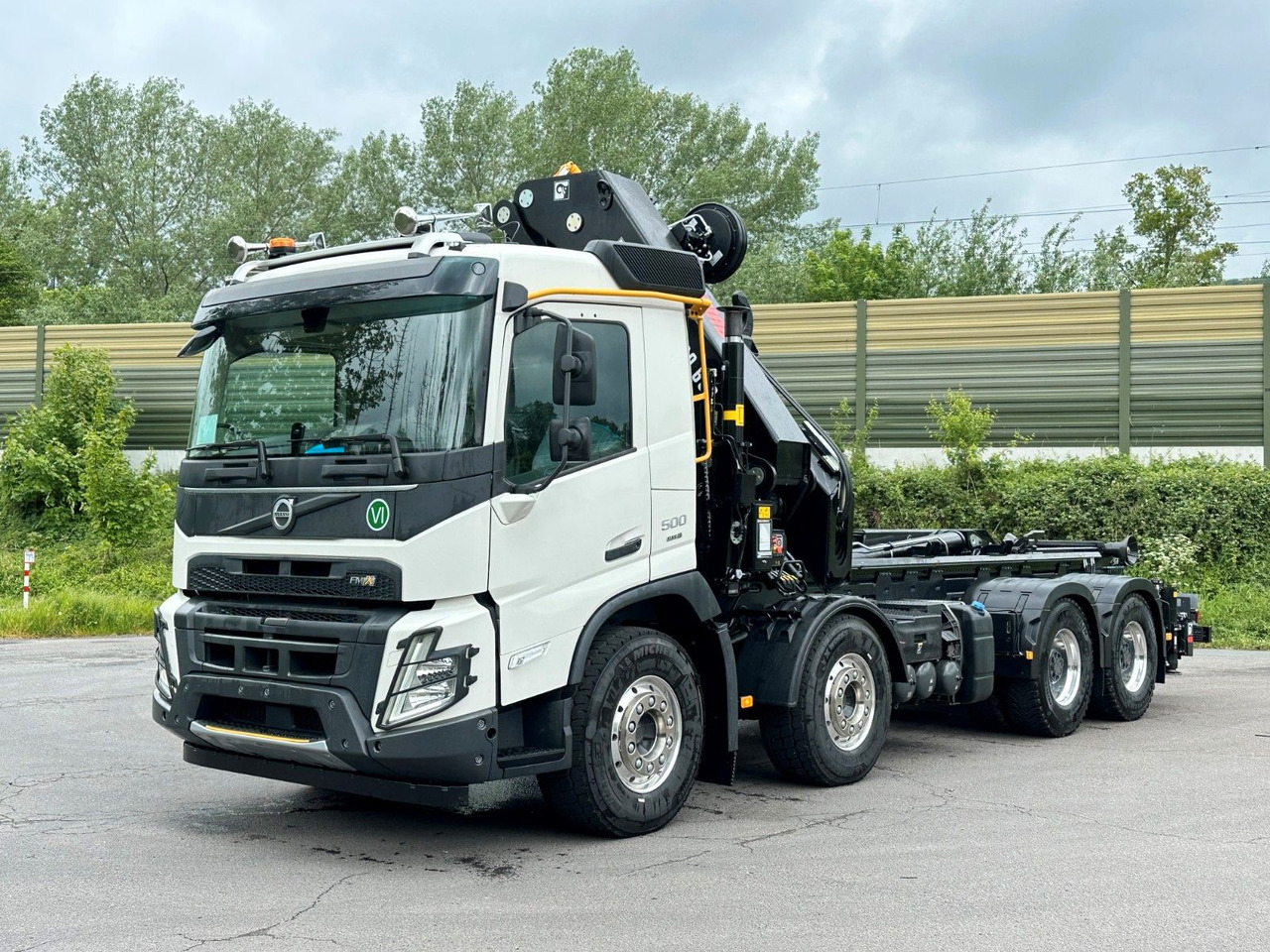 Volvo FMX 500 8x4 Abrollkipper + Kran Hiab 658-6 - شاحنة ذات الخطاف, شاحنة كرين: صور 2 Volvo FMX 500 8x4 Abrollkipper + Kran Hiab 658-6 - شاحنة ذات الخطاف, شاحنة كرين: صور 2
