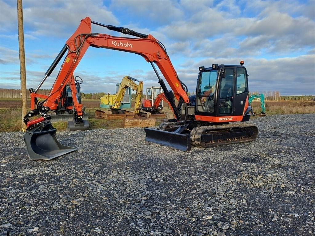 Kubota KX080-4a Pyörittäjällä - حفارة مصغرة: صور 1 Kubota KX080-4a Pyörittäjällä - حفارة مصغرة: صور 1