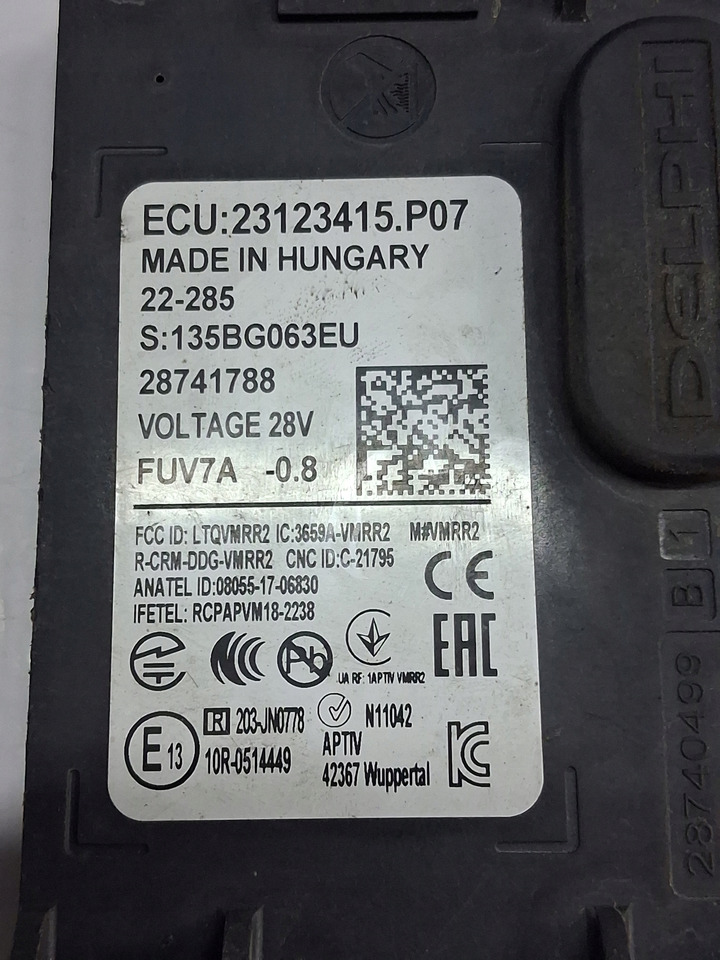 CONTINENTAL RADAR DISTRONIK RENAULT GAMA T C K RANGE VOLVO FH 4 FM 4 FH 5 - النظام الكهربائي - شاحنة: صور 4 CONTINENTAL RADAR DISTRONIK RENAULT GAMA T C K RANGE VOLVO FH 4 FM 4 FH 5 - النظام الكهربائي - شاحنة: صور 4
