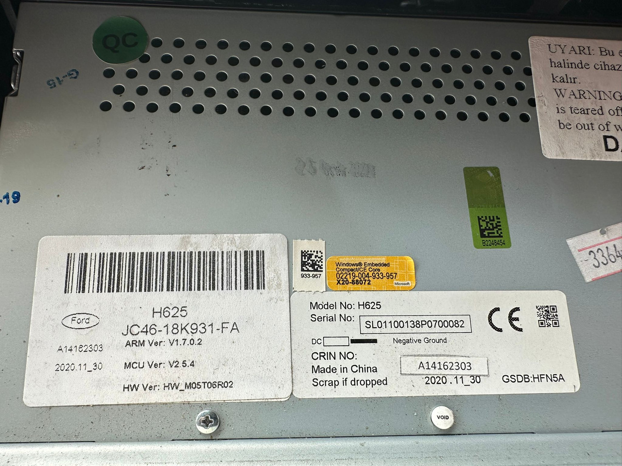 WYŚWIETLACZ PANEL RADIA NAWIGACJI FORD F-MAX CARGO H625 JC46 18K931 FA - الكابينة والداخلية: صور 3 WYŚWIETLACZ PANEL RADIA NAWIGACJI FORD F-MAX CARGO H625 JC46 18K931 FA - الكابينة والداخلية: صور 3