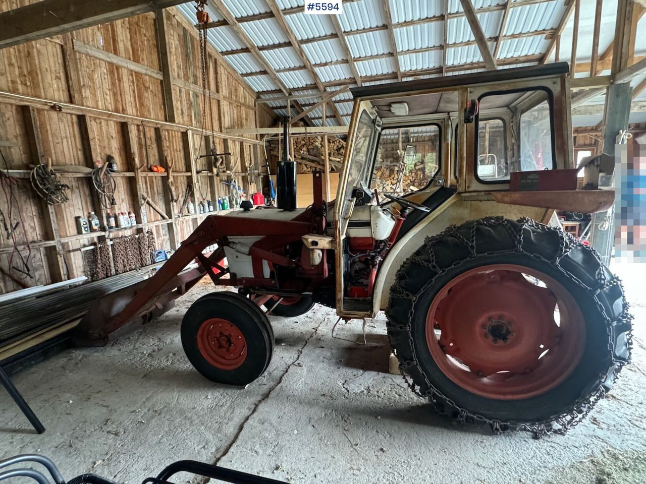 1974 David Brown 885 w/ loaders and chain. - جرار: صور 5 1974 David Brown 885 w/ loaders and chain. - جرار: صور 5