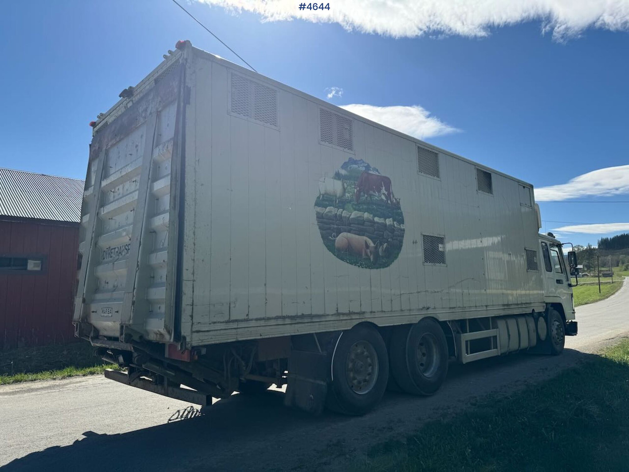 شاحنة نقل المواشي شاحنة 1997 Volvo FL12 6x2 Dyretransportbil: صور 8